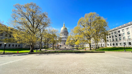 The West Virginia State Capitol in Charleston West Virginia.