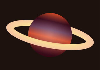 Planeta con anillos en el universo. © Gabrieuskal