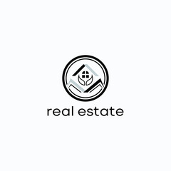 real estate logo  design vector