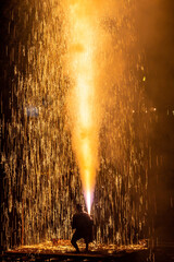 飛騨高山　夏の手筒花火 8月9日厄払い	
