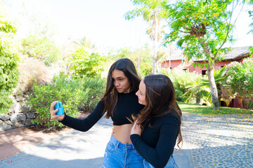 Two teenager girls