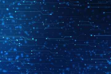 Abstract futuristic circuit board Illustration, Circuit board with various technology elements. Circuit board pattern for digital abstract technology background