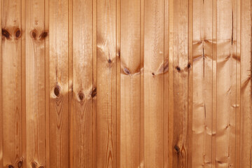 Wood surface of unpainted board with knots. Background
