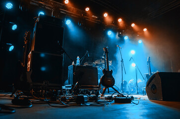 Guitar on stage