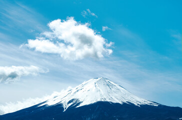 Fototapeta na wymiar 富士山　青空　日本の風景