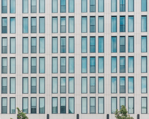 Fototapeta na wymiar Beryln business architecture, skyscrapers, concrete and flat lines