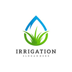 Irrigation logo design vector. Icon Symbol. Template Illustration