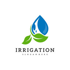Irrigation logo design vector. Icon Symbol. Template Illustration