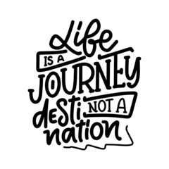 Hand drawn motivation lettering quote in modern calligraphy style. Inspiration slogan for print and poster design. Vector