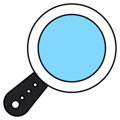 Modern design icon of magnifying glass