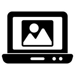 Perfect design icon of online landscape