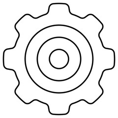 Editable design icon of setting