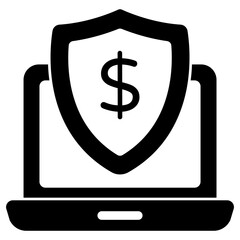 A perfect design icon of financial security