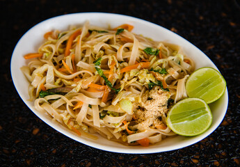 Pad Thai with lime