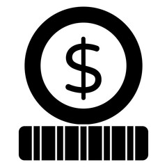 Premium download icon of dollar coins