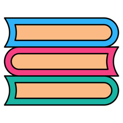 Fototapeta premium Premium download icon of books