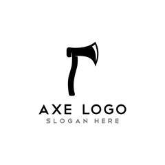 Axe logo/hatchet logo with concept design vector illustration template.