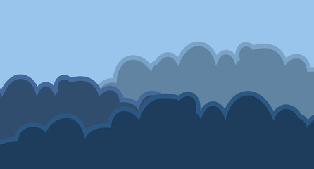 Cloudy Clouds Background For Sad Mood