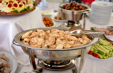 catering food, cuisine, gourmet party concept