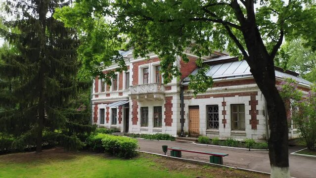 Manor-park Complex Gatowski-Poklevsky-Kozell Estate On Bank Of River Dobosna. Krasny Bereg Red Beach. Zhlobin district. RED BEACH VILLAGE. The city Krasnyj bereg. 
