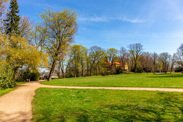 Gemütlicher Tag in der Parklandschaft in Gotha - Thüringen - Deutschland