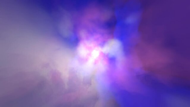Flug durch kosmische Wolken (Loop + Alpha Matte)