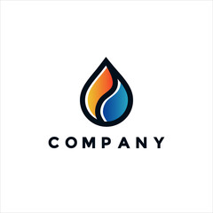 Modern hot and cool logo illustration design