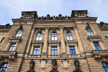 Fototapeta na wymiar Germany police station in Dresden