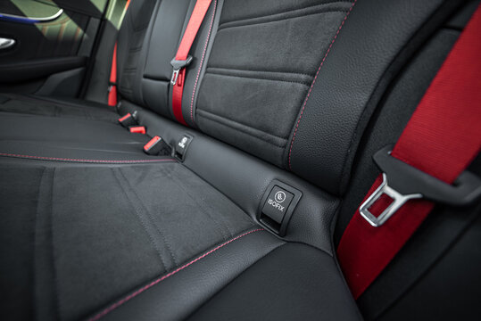 back seat Isofix slot of a modern car