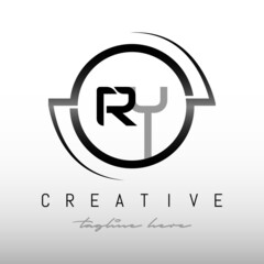Initial RY letter logo with creative modern business typography vector template. Creative letter RY logo design vector. - obrazy, fototapety, plakaty