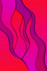 Abstract wave pattern background. Curve color lines.