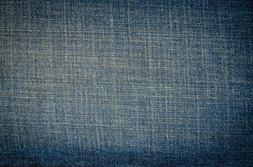 close up photo blue jeans background and texture, copy space