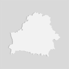 Vector map Belarus, template Europe outline country