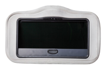 Close-up on the sunroof of a car on a white isolated background. Catalog of spare parts and...