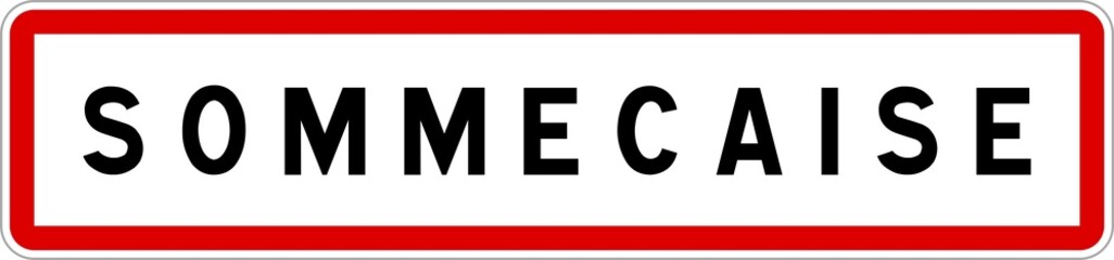 Panneau entrée ville agglomération Sommecaise / Town entrance sign Sommecaise