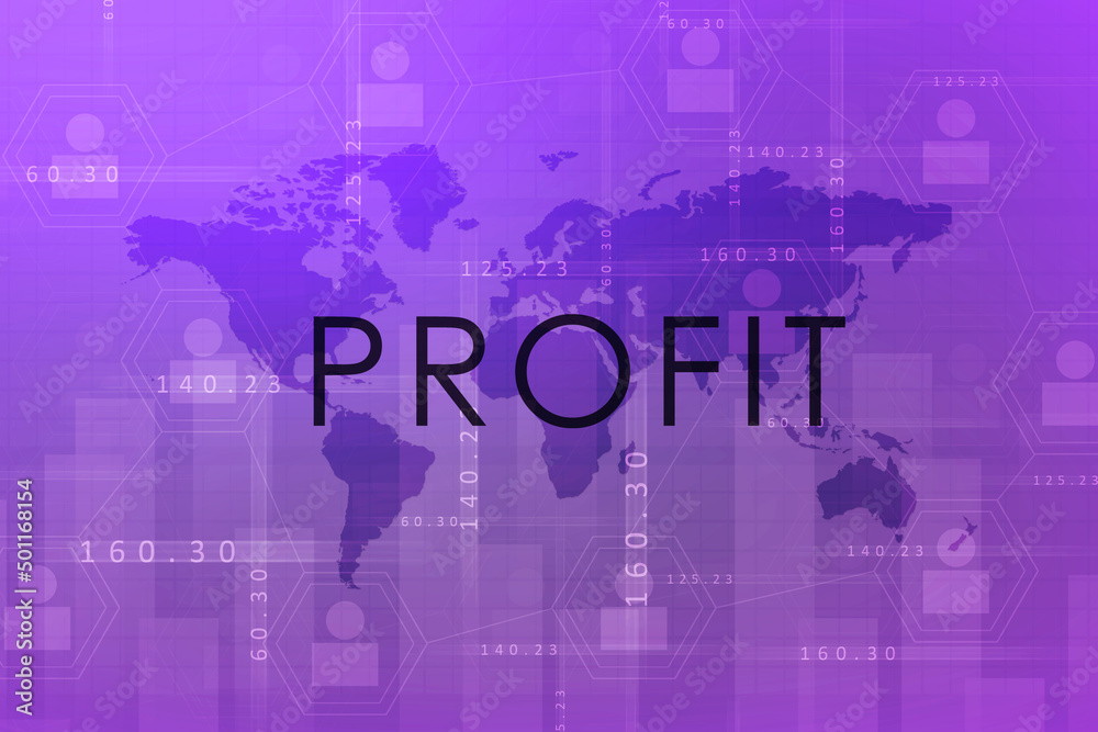 Poster 2d digital abstract business networking background