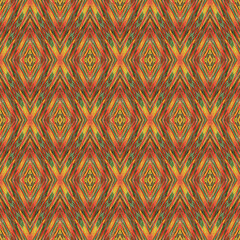 Seamless pattern, chevron, Asia trend, ornament. Watercolor drawing, graphics.