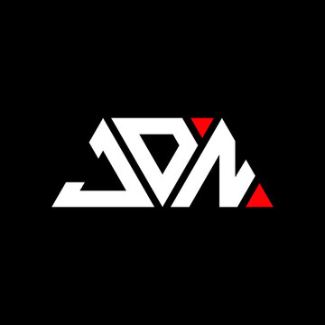 JDN triangle letter logo design with triangle shape. JDN triangle logo design monogram. JDN triangle vector logo template with red color. JDN triangular logo Simple, Elegant, and Luxurious Logo...