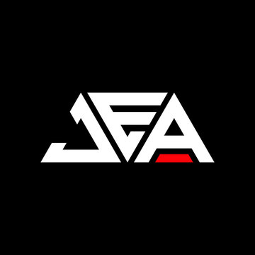JEA triangle letter logo design with triangle shape. JEA triangle logo design monogram. JEA triangle vector logo template with JEd color. JEA triangular logo Simple, Elegant, and Luxurious Logo...