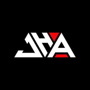 JHA triangle letter logo design with triangle shape. JHA triangle logo design monogram. JHA triangle vector logo template with red color. JHA triangular logo Simple, Elegant, and Luxurious Logo...