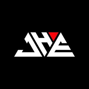 JHE triangle letter logo design with triangle shape. JHE triangle logo design monogram. JHE triangle vector logo template with red color. JHE triangular logo Simple, Elegant, and Luxurious Logo...