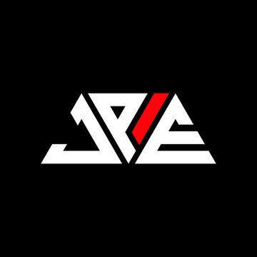 JPE triangle letter logo design with triangle shape. JPE triangle logo design monogram. JPE triangle vector logo template with red color. JPE triangular logo Simple, Elegant, and Luxurious Logo...