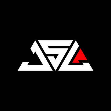 JSL triangle letter logo design with triangle shape. JSL triangle logo design monogram. JSL triangle vector logo template with red color. JSL triangular logo Simple, Elegant, and Luxurious Logo...