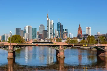 Frankfurt am Main, Ansicht von der Flößerbrücke. 18.04.2022. © Branko Srot