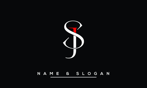 JS,  SJ,  J,  S   Abstract  Letters  Logo  Monogram