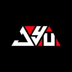 JYU triangle letter logo design with triangle shape. JYU triangle logo design monogram. JYU triangle vector logo template with red color. JYU triangular logo Simple, Elegant, and Luxurious Logo...