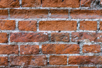 background and texture in the form of red brickwork