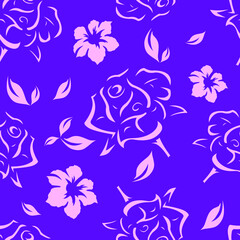 




Pattern. Seamless vector floral pattern. Printing on fabric, design.