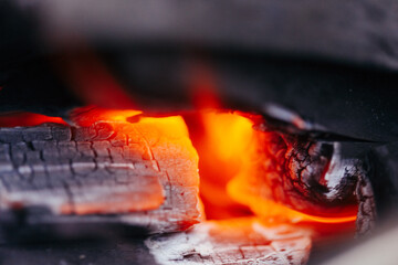burning wood burning