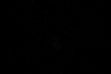 Fototapeta premium Pleiades star cluster, Milky way stars photographed with star-tracker and long exposure.